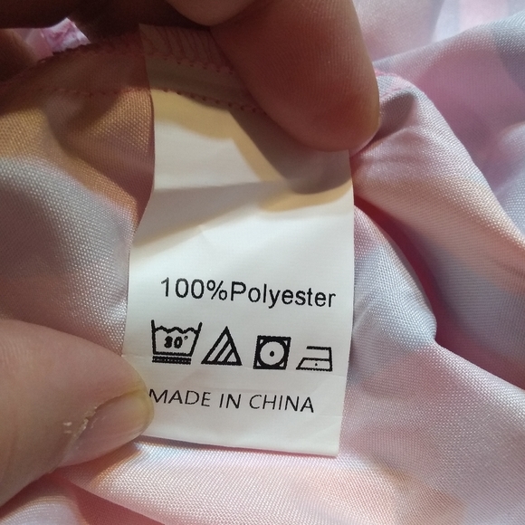 NWT Sissyaki Size M Pink, Purple, Short Sleeve Dress, Full Tiered Skirt,… - Picture 5 of 10